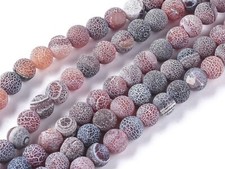 Achat 6mm blau grau rot matt