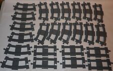 LEGO DUPLO EISENBAHN 24 SCHIENEN SCHIENENSET KURVEN GERADEN NEU-GRAU !!