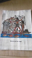 Bild - Papyrus - Papyrusbild - Ägypten - Menena auf der Jagd  (5)