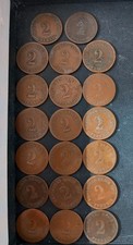 20 X Münzen Deutsches Reich Kaiserreich -2 Pfennig 1874,1875 1876 Kleiner Adler