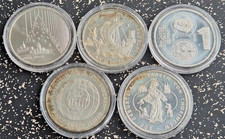 5x 10 Euro Gedenkmünzen