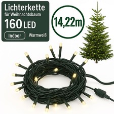 LED Lichterkette Weihnachtsbaum Weihnachten Warmweiß 160 LED Kette Innen Grün