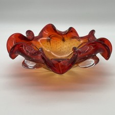 Murano Glas Schale rot 