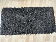 2x Teppich Läufer Vorleger Hochflor Braun 100x50 cm