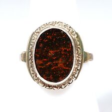 Jugendstil Ring 835er Silber Schmuckstein art nouveau silver edel ~ 20er Jahre