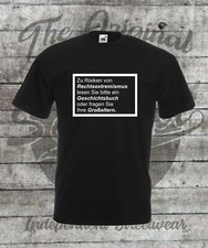 T-Shirt S - 4XL Zu Risiken Rechtsextremismus Gegen Nazis FCK NZS AFD Antifa Punk