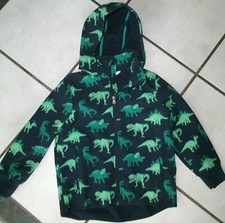 H&M Dino Softshell blau grün Jacke Gr.116 NEU