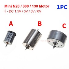 Mini N20 130 300 Motor DC 1.5V 3V 3.7V 5V 6V High Speed Motor Toy Model Engine
