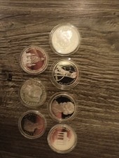 7 x 10 DM Gedenkmünzen