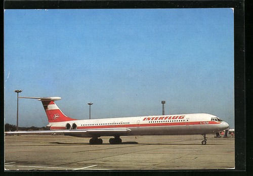 Ansichtskarte flugzeug 62 - ansichtskarte, il-62