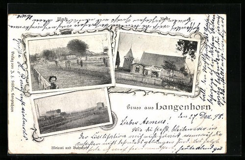 Ansichtskarte langenhorn - ansichtskarte,