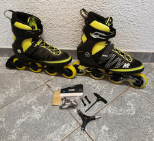 K2 Inline Skates Herren Velocity Sport - 46 - Inliner WIE NEU - SIGNALGELB