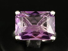 Erich Zimmermann Prinzessinnen Amethyst Ring ca. 19ct   20,5g 750/- Weißgold   