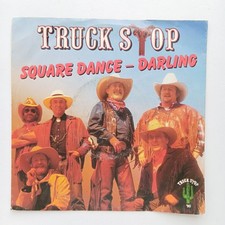 Truck stop square - truck, stop,