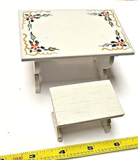 OLD VINTAGE WHITE TOLE PAINTED