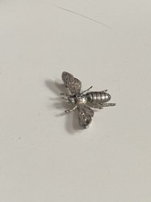 Alte 835 Silber Brosche Biene