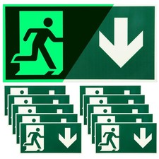 10 x Notausgangsschild