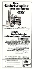3w23710/ Alte Reklame aus 1968 – BKS Gabelstapler