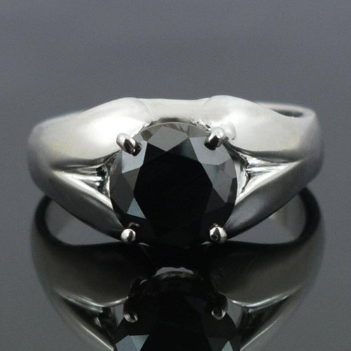 Karat schwarz diamantring - schwarz,