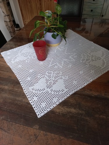 Häkeldecke tischdecke - häkeldecke,