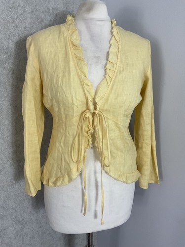 Zara leinen bluse uk - bluse, gr.