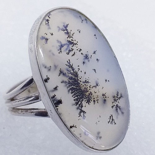 Rar echter dendritenopal ring - rar,