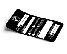 60 x oil service stickers