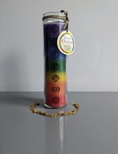 Energy Seals (Chakra) Regenbogenkerze