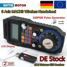 『DE』 6 Axis USB Mach3 Wireless Handwheel MPG Pendant CNC Machine Manual Control