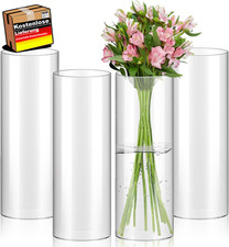 Große Glasvase Zylinder 30 cm