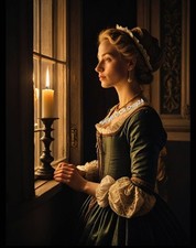 Junge frau barockstil - barockstil, antik
