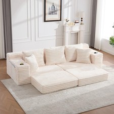 Cord Sofa Couch Lounge