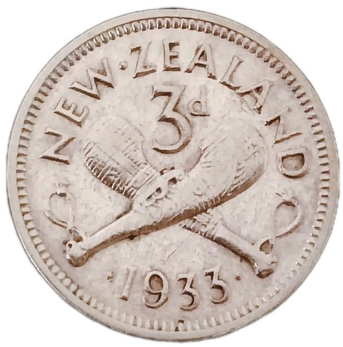 Neuseeland pence 1933 silber - neuseeland, 3