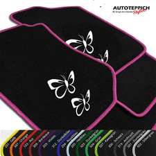 Fußmatten SCHMETTERLINGE für Nissan Micra Cabrio C+C K12 2005-2010