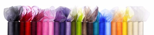 Organza stoff rolle 36cm x - organza,
