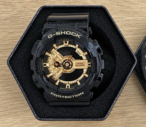 Casio shock schwarz gold - casio, schwarz/gold