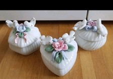 3er Set Porzellan Dosen