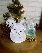 "Eule" Gipsfigur Nachtslichter