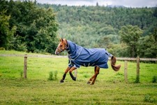 Horseware Amigo Bravo Plus 0gr.navy/ blue Weidedecke Regendecke mit Halsteil