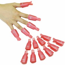 10 Stck. Kunststoff Nagel Soak