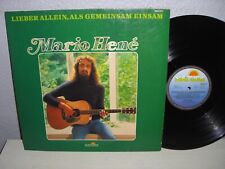 Schallplatte LP / MARIO HENE ( LIEBER ALLEINE, ALS GEMEINSAM EINSAM ) Vinyl 1977