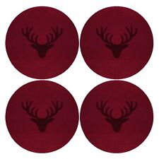 Filzuntersetzer rund 4er Pack