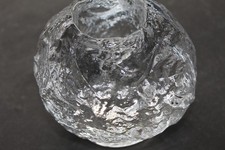 BIG snowball 1,7kg Kosta Boda sweden Wärff Hurricane Teelicht crystal glass top