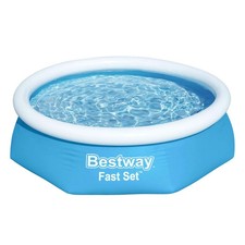 Bestway® Fast Set™ Aufstellpool Swimmingpool Ø 244 x 61 cm, blau