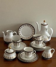 Edles Weimar Porzellan 5-Personen Teeservice/ Kaffeeservice Harmonie Echt Kobalt