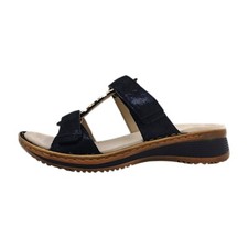 Ara  Damenschuhe Pantoletten Bequem Pantolette Blau Freizeit