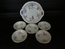Altes, 6 teiliges Konfekten Set Schlegelmilch Tillowitz Schlesien Art Deco 1930