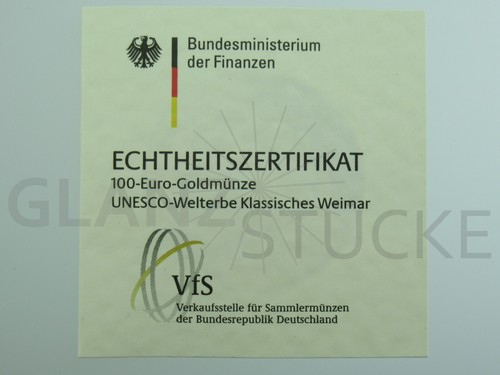 100 euro goldmünze 2006 - 100,