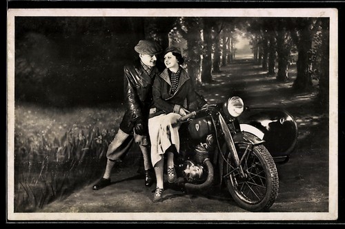 Motorrad dkw mit stoye - motorrad,