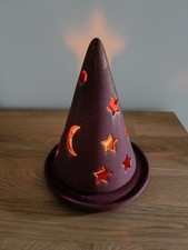 Terracotta Windlicht Sterne Ø13 cm hoch ca. 16 cm